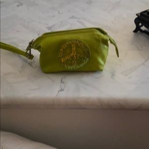 Cute glittery peace sign wristlet !